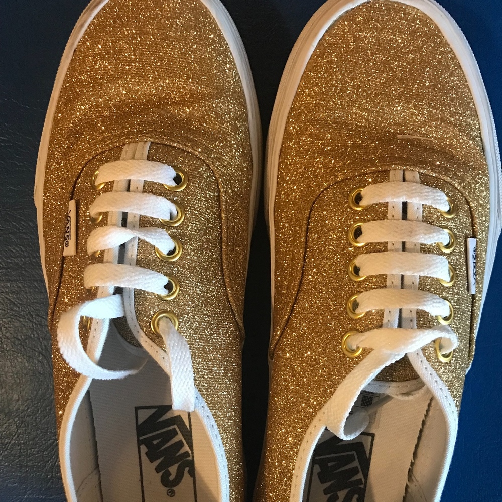 Glitter Gold Vans (8)